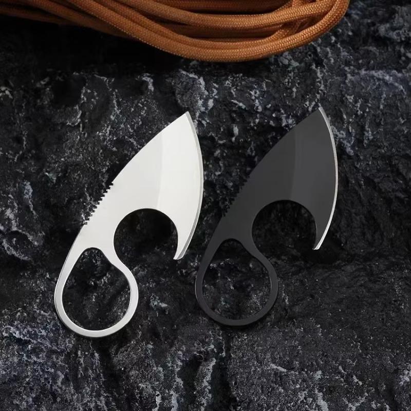 2024 new mini compact outdoor straight knife, EDC stainless steel tool knife, wild camping survival knife