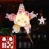Light up Rotating  Windmill Lantern DIY Material Bag Rabbit Windmill Lantern  Children Toys
