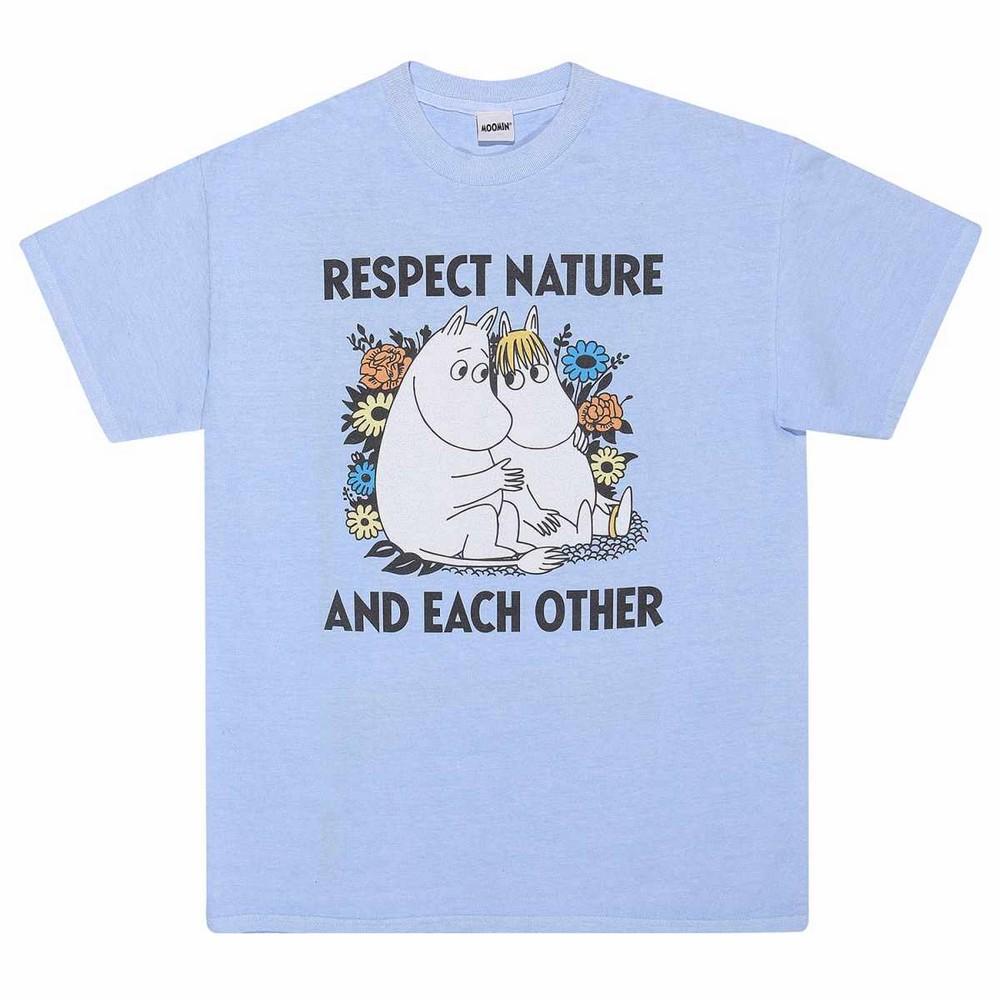 MOOMIN Unisex T-skjorte for voksne med respekt for naturen