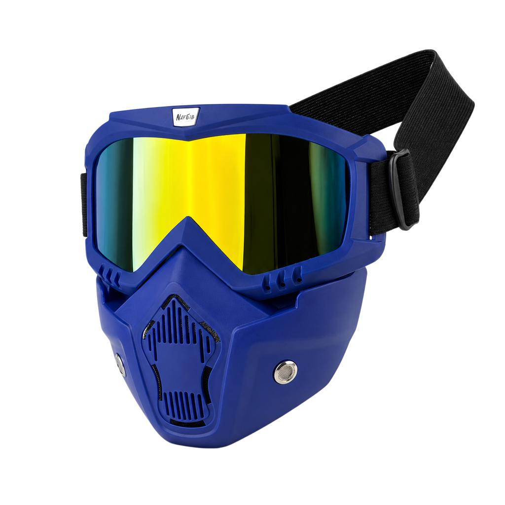 Adjustable Full Face Motorcycle Goggles Dustproof Breathable Motocross Glasses Protective Mask for Dirt Bike Off-road Riding2
