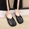 Baotou Half Slippers Women's Outer Wear 2025 New Spring and Summer Retro Lazy Grandma Shoes Muller Shoes Flat Cool Slippers