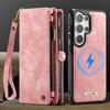 S26 S26Plus S26Ultra, Caseme-008 Multifunction Removeable Magnetic Card Bag Wallet Case for Samsung Galaxy S26 S26 Plus S26 Ultra