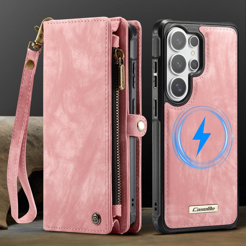 S26 S26Plus S26Ultra, Caseme-008 Multifunction Removeable Magnetic Card Bag Wallet Case for Samsung Galaxy S26 S26 Plus S26 Ultra