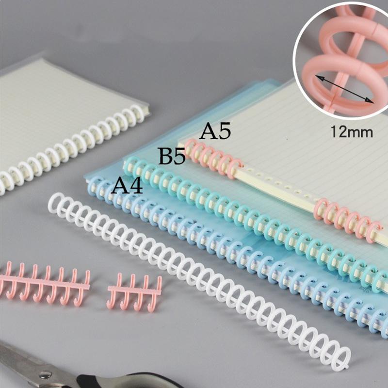 Plastic 30-Hole Loose Leaf Binders Ring Binding A4 A5 A6 For Diy Paper Notebook