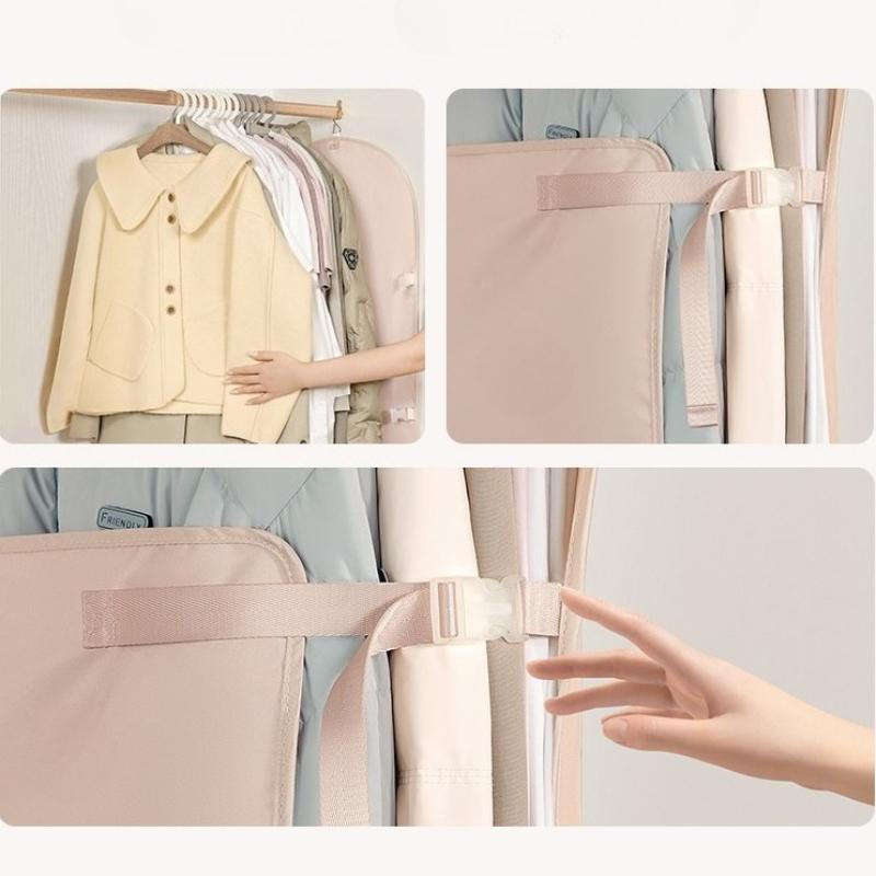 Wardrobe Compressed Storage Board Closet Space Saver Compression Strap For Down Jacket Coat Sweater Travel Clothes Organizer Bag