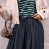 Womens Loose Fit Bell Bottom Jeans Pants Blue Elastic Waist Casual Vintage Style 2026