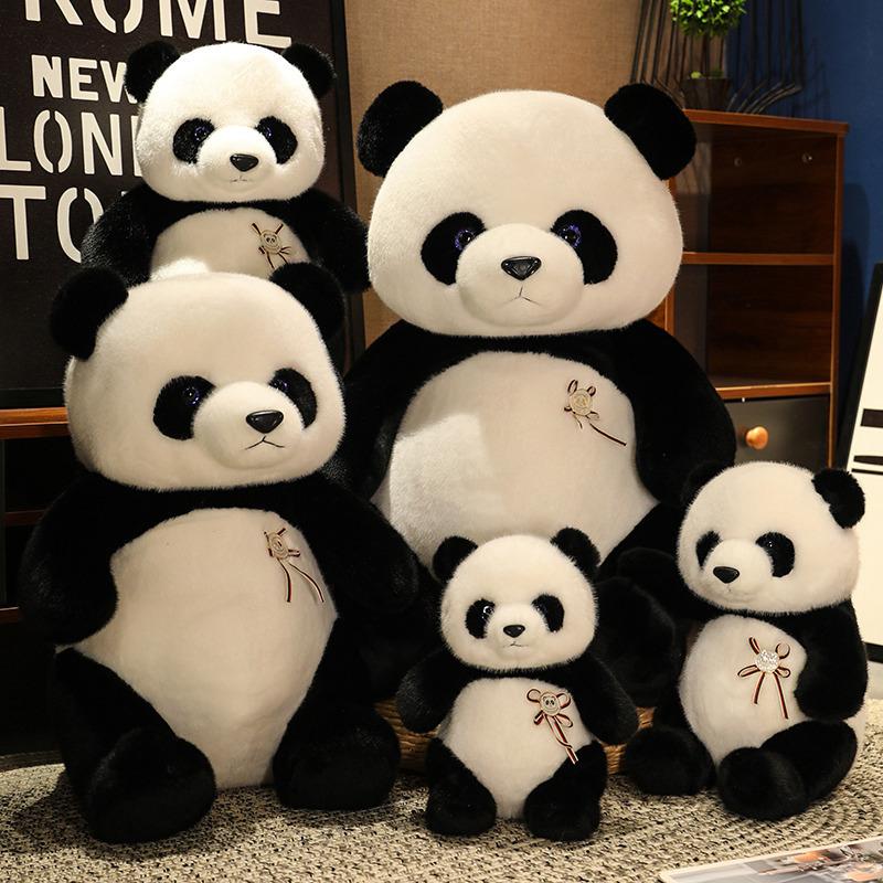 Panda Doll Plush Toy Simulation National Treasure Giant Panda Doll Cute Children's Birthday Gift