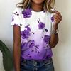 Women's T-shirt - Artistic Graffiti Pattern, Casual Daily Wear