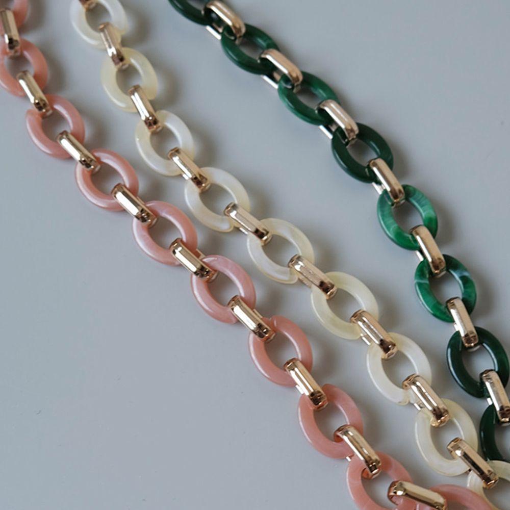 Replaceable DIY Removable Bag Handle Hardware Bag Chain Crossbody Bag Belt Acrylic Purse Strap
