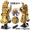 598pcs Thanos Heroes Infinity Gauntlet 76191 Building Blocks  Assemble Puzzle Model Toys Holiday Christmas Birthday Gifts
