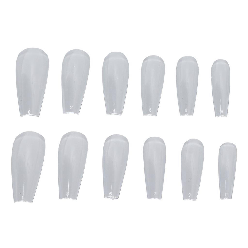 240pcs Artificial Ultra Thin Nail Tips Transparent False Nail Extension Tips Clear Nail Tips