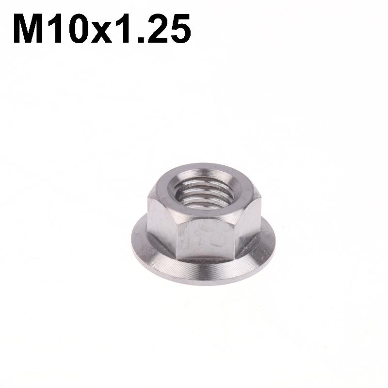 1 Pcs Motorcycles Titanium Hex Flange Hexagon Nuts M5 M6 M8 M9 M10 M12 For Motorcycles And Motorbikes