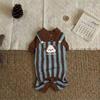 Autumn and winter dog clothes, thickened warm, quilted cotton pockets, traction cat pets, bear four-legged cotton-padded clothes, dog clothes.