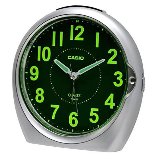 CASIO Alarm Clock Analog Silver Snooze Light TQ-481-8JF Home Kitchen