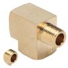 Brass Pipe Tee Car Solid Street Pipe External Thread 1 8in NPT Malex1 8in NPT 1000 PSI