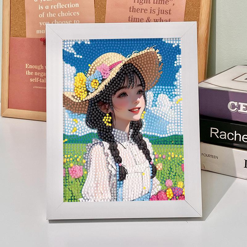 Strawberry Diamond Painting Diy Hand Sticker Diamond Tulip Sunflower Flower Girl Gives Girlfriend Birthday Gift