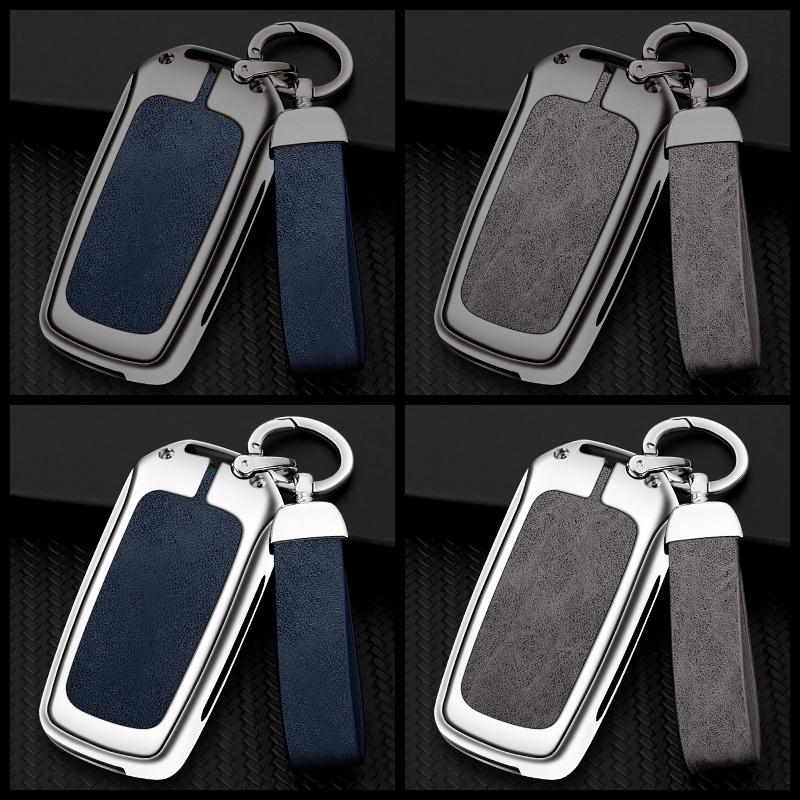 Zinc Alloy Leather Car Key Case Cover Shell for Renault Kadjar Captur Megane Sandero Stepway Logan Clio 5 Arkana 2020 2021 Parts