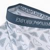 Emporio Armani men's boxer briefs, plain with logo, 3-pack, size M, blue, EM000260 AF20671 MB254, Made in Italy [Parallel Import]