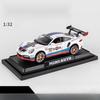 1:32 Porsche 911 GT3 RSR Track Version Alloy Sports Car Diecast Model Sound & Light Children Toy Collect Display Ornament Gift