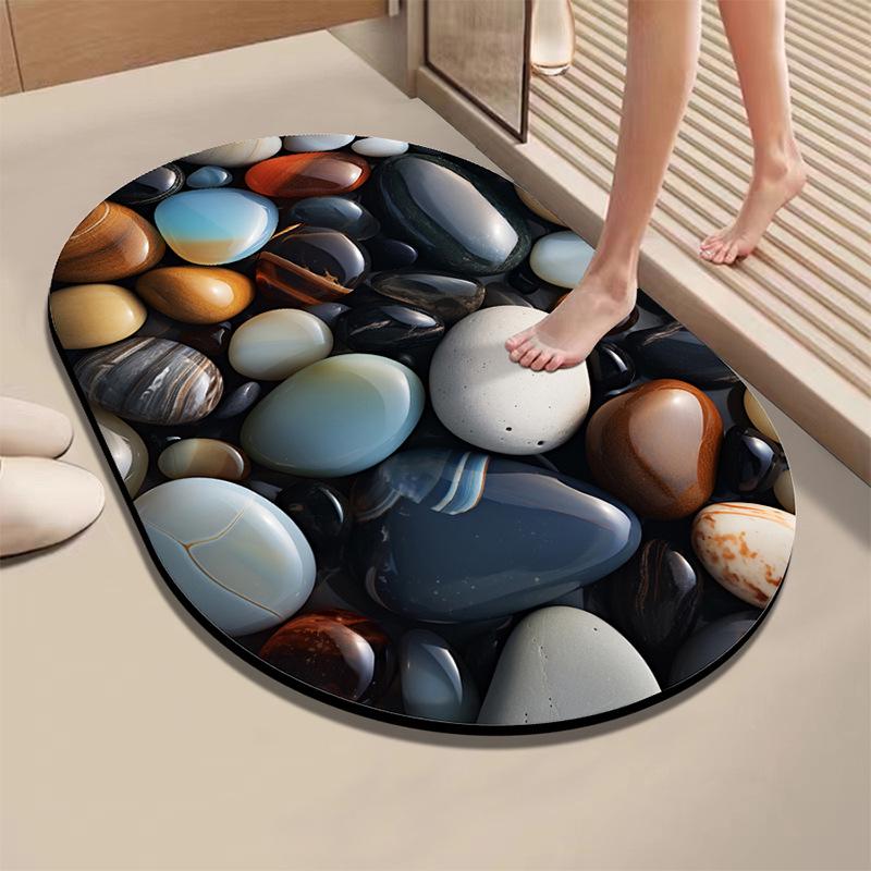 Diatom Absorbent Quick-Dry Non-Slip Bathroom Floor Mat