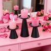 3PCS/SET Stand Nordic Golden Candle Holder Cone-shaped Scented Candles Pillar  Valentine's Day