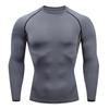 Men's Quick-Dry Long Sleeve Compression Shirt for Basketball, Football, and Running