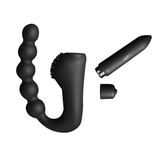Silicone Vibrating Prostate Massager Vibrator Butt Anal Plug Men Male Sex Toy