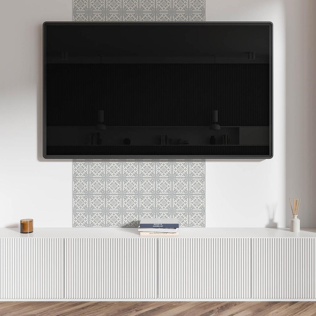 Paczka Kafelków Samoprzylepnych Wzór Florystyczny Na Płytkach 10X40X20 Cm
