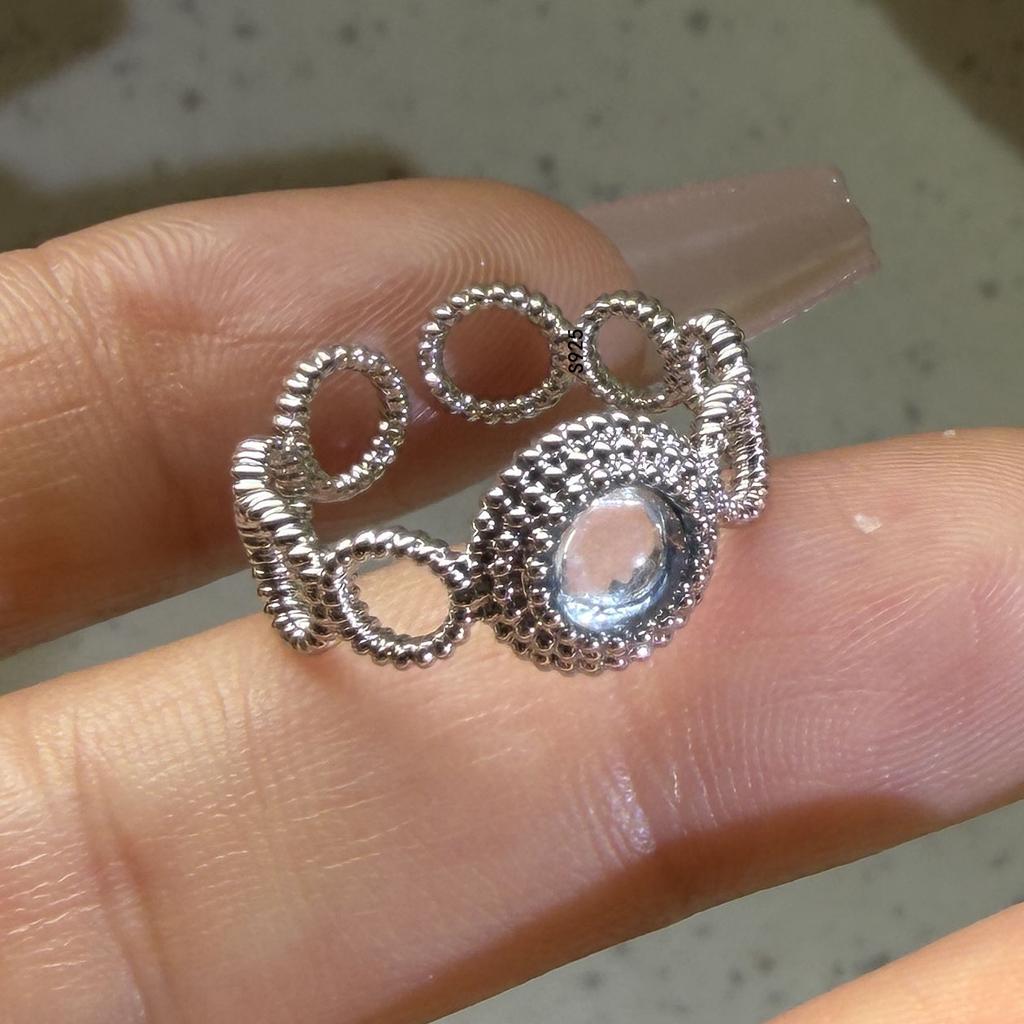 Xiaomi 925 Sterling Silver Rings for Women Couple Minimalist Handmade Simple Sparckling Zircon Ring Fine Jewelry Gift Prevent Allergy