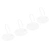 4 Stück Heim Metall Deckenhaken Wandmontage Haken für Laternen Blumentöpfe WindspieleWeiß