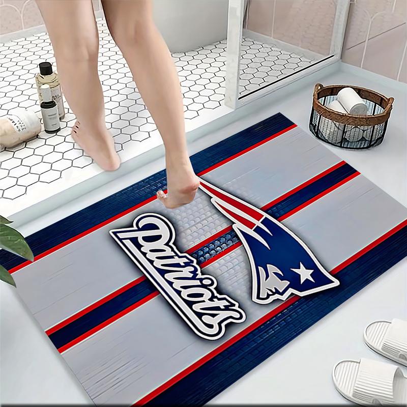 Patriots Team Spirit Carpet Rug Soft Washable Anti Slip Home Living Room Sofa Mats Personalized Christmas Rug