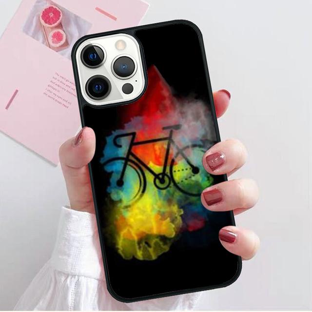 Hipster Bike Bicycle Phone Case Cover For iPhone 17 Air 16e 15 14 13 12 Pro Max 11 Pro Max Plus Coque Shell