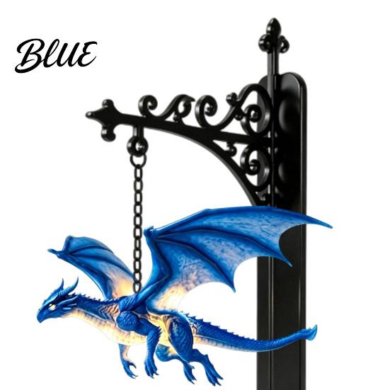 Atmosphärisches Licht für Schlafzimmer Magische Fliegende Drachen Bücherregal Lampe Warmes Hängendes Nachtlicht Fantasy Skulptur mit Ständer Leseecke Dekoration Einzigartig