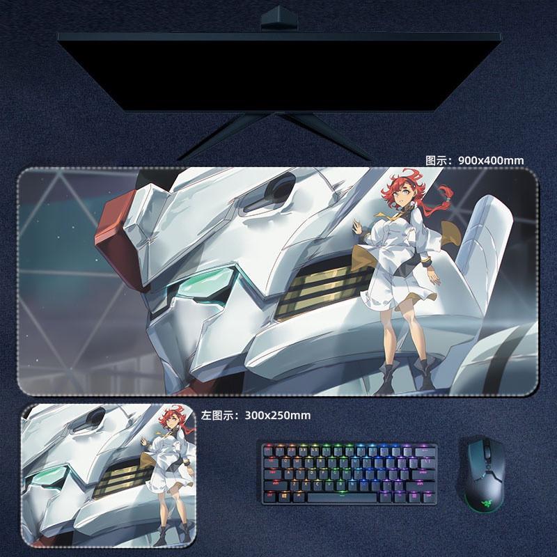 Anime The Witch From Mercury Mouse Pad Cool Gundam Mousepad Computer Laptop Gamer Padding Desk MatsWz2588Hh8