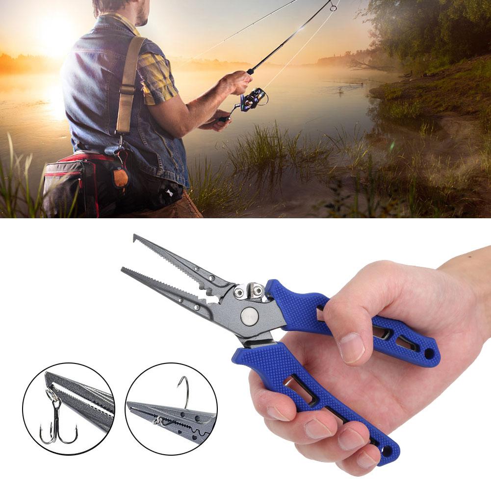 Fishing Lure Pliers Hook Remover Controller Scissors Trim Thread Side Line Cutter Tool