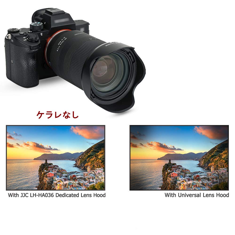 JJC Reversible Lens Tamron HA036 Compatible with Tamron Di III RXD Tamron Di VC RXD Compatible with Sony A99II Hood, 28-75mm F2.8 (Model A036) /