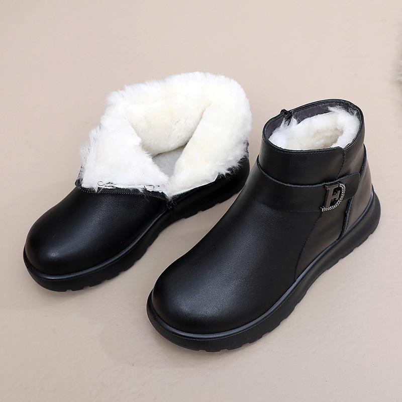

Winter Cotton Shoes, Round-toed Women s Shoes, Soft-soled Warm Women s Boots 41