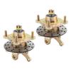 1 Pair Steering Strut Knuckle Spindles with Wheel Hubs Brake Disc for Golf Cart Go Kart Quad Bike ATV UTV