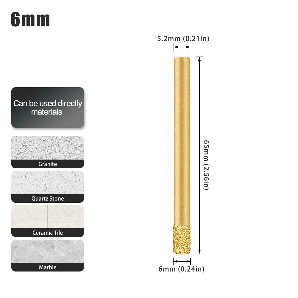 Multifunctional Dry Tile Drill Bit for Marble, Granite, Glass, and Vitrified Tile