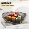 High-Grade Light Luxury Fruit Plate, Household Living Room Tea Table And Snacks, Transparent High-Grade Crystal Fruit Basin
