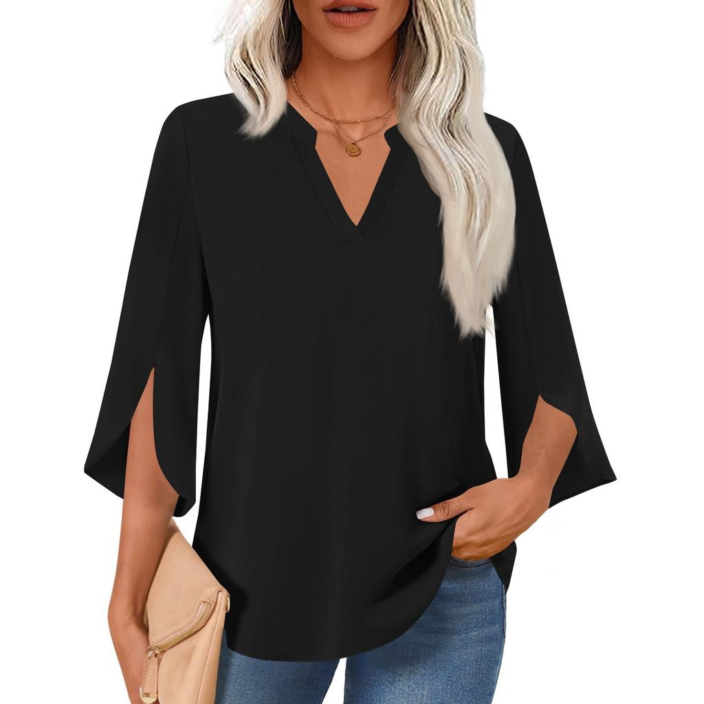 Women's Fashionable V-neck Loose Top