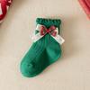 Children's Socks, Middle Socks, Baby, Middle And Small Children, Newborns, Bow, Christmas