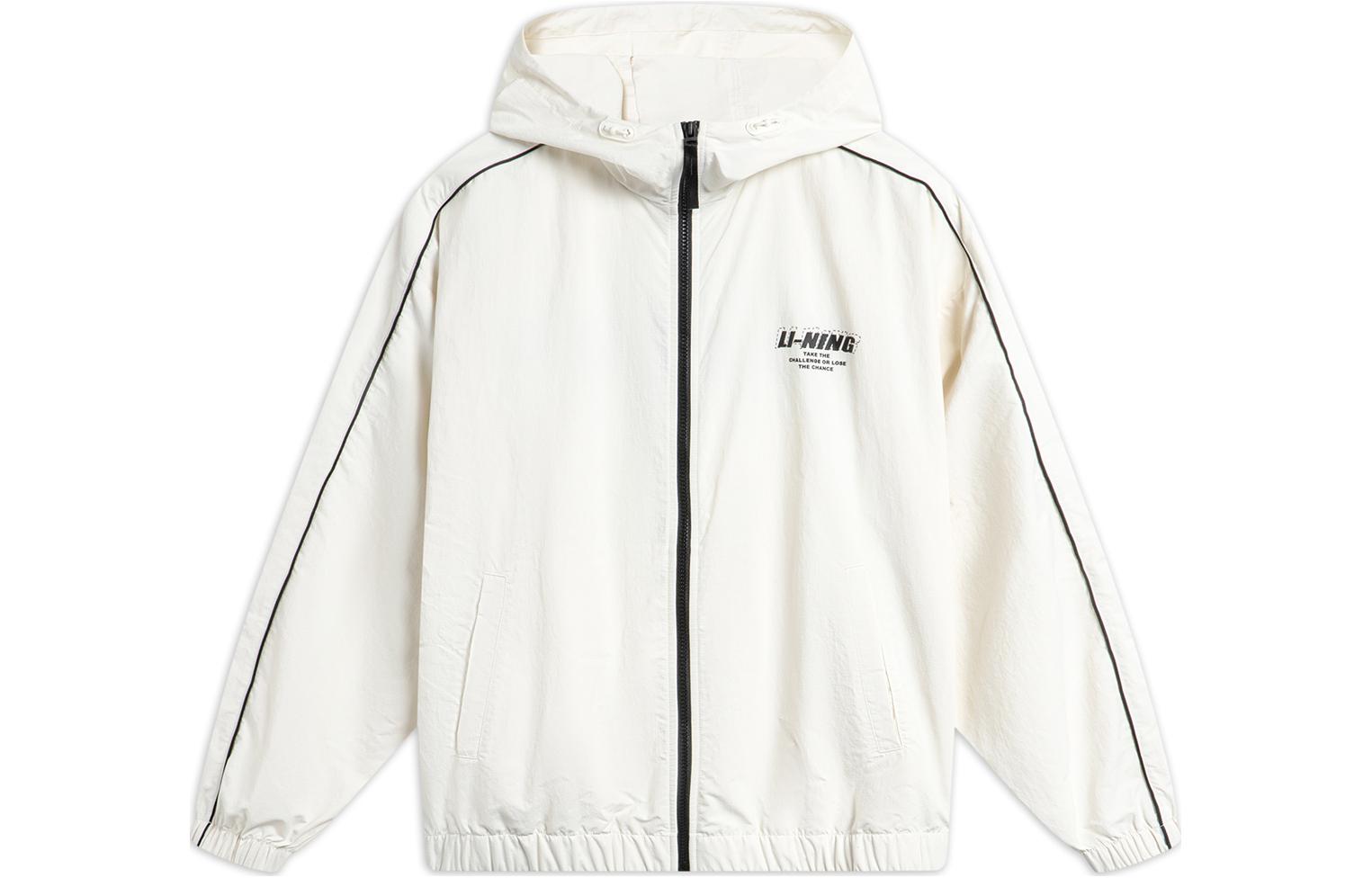 Li Ning Lotus Leaf Trench Coat Unisex Ecru AFDU695-2 S