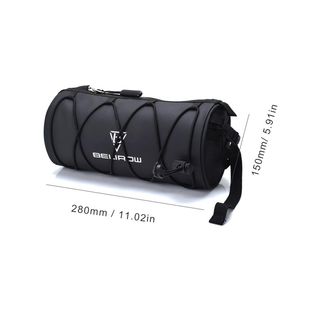 15L Bicycle Shelf Bag Waterproof Bicycle Rear Rack Storage Luggage with Reflective Stripes&Zipper PU Multi Pocket Elastic Strap