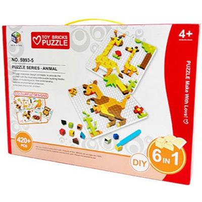 Brix Puzzle Deluxe Animals, 1, Korea Best Toddler Puzzle