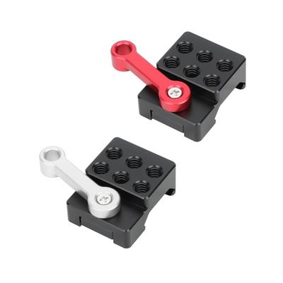 Camera Rail Lock Clamp with 1/4inch Thread for Camera Photography Studio Accessories Monitor LED Light Mount