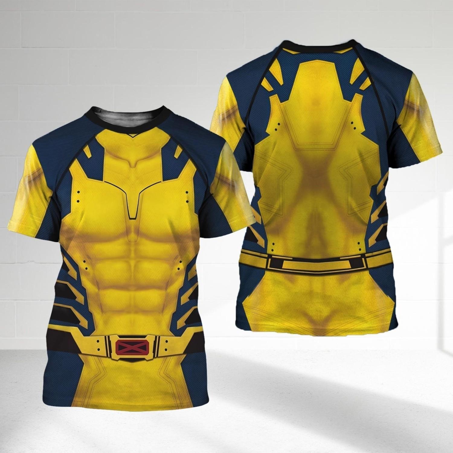 Deadpool And Wolverine Halloween Costume T-shirt Deadpool 3d Shirt Wolverine 3 L
