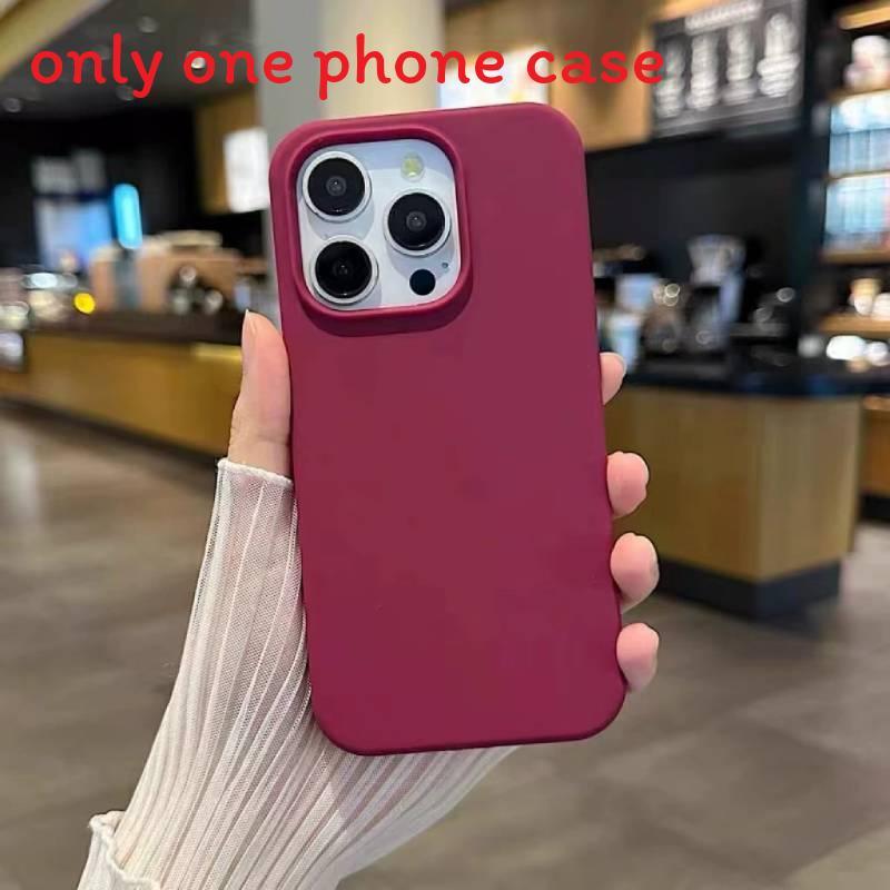 14 Iphone For Pro Solid Color Liquid Silicone Phone Case With Absorption Shock