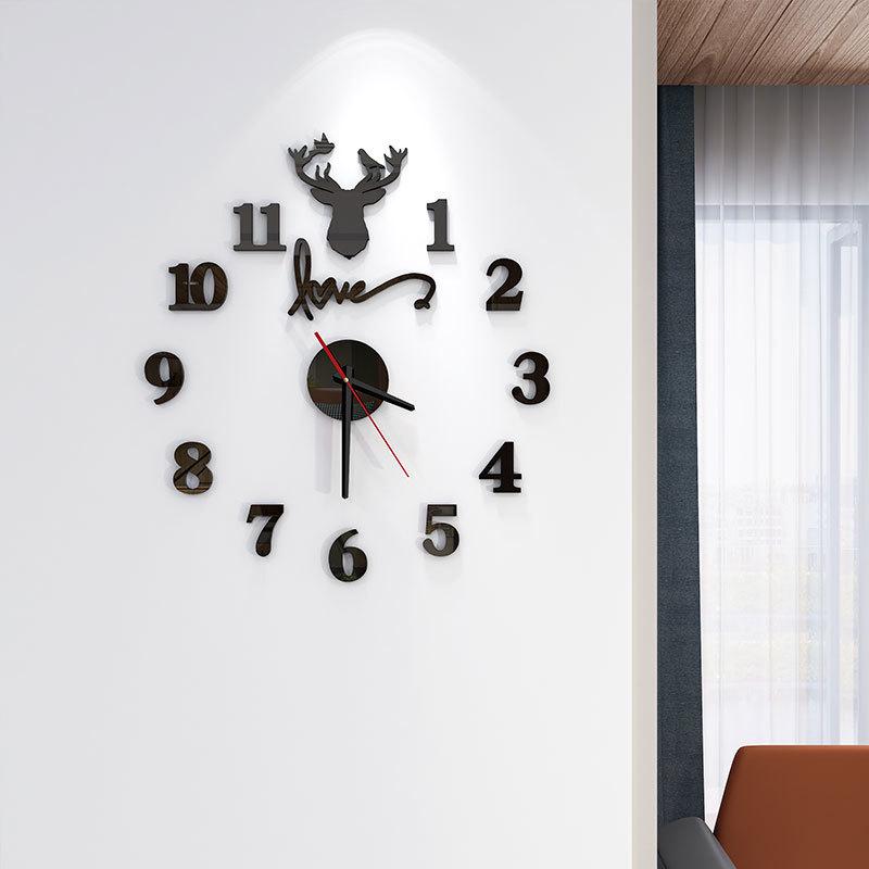 Luminous Silent Wall Clock - No-Drill DIY Home Decoration for Living Rooms