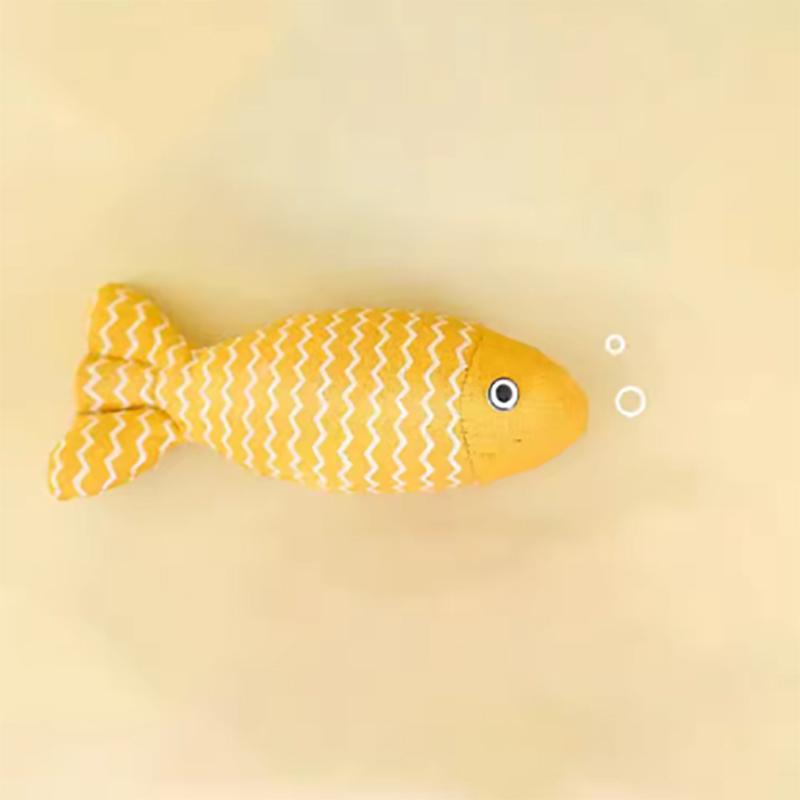 Cat Toy Simulation Fish Cat Mint Toy Tear Resistant and Wear-resistant Cat Chew Toy Cat Pillow Cat Sports Kick Toy